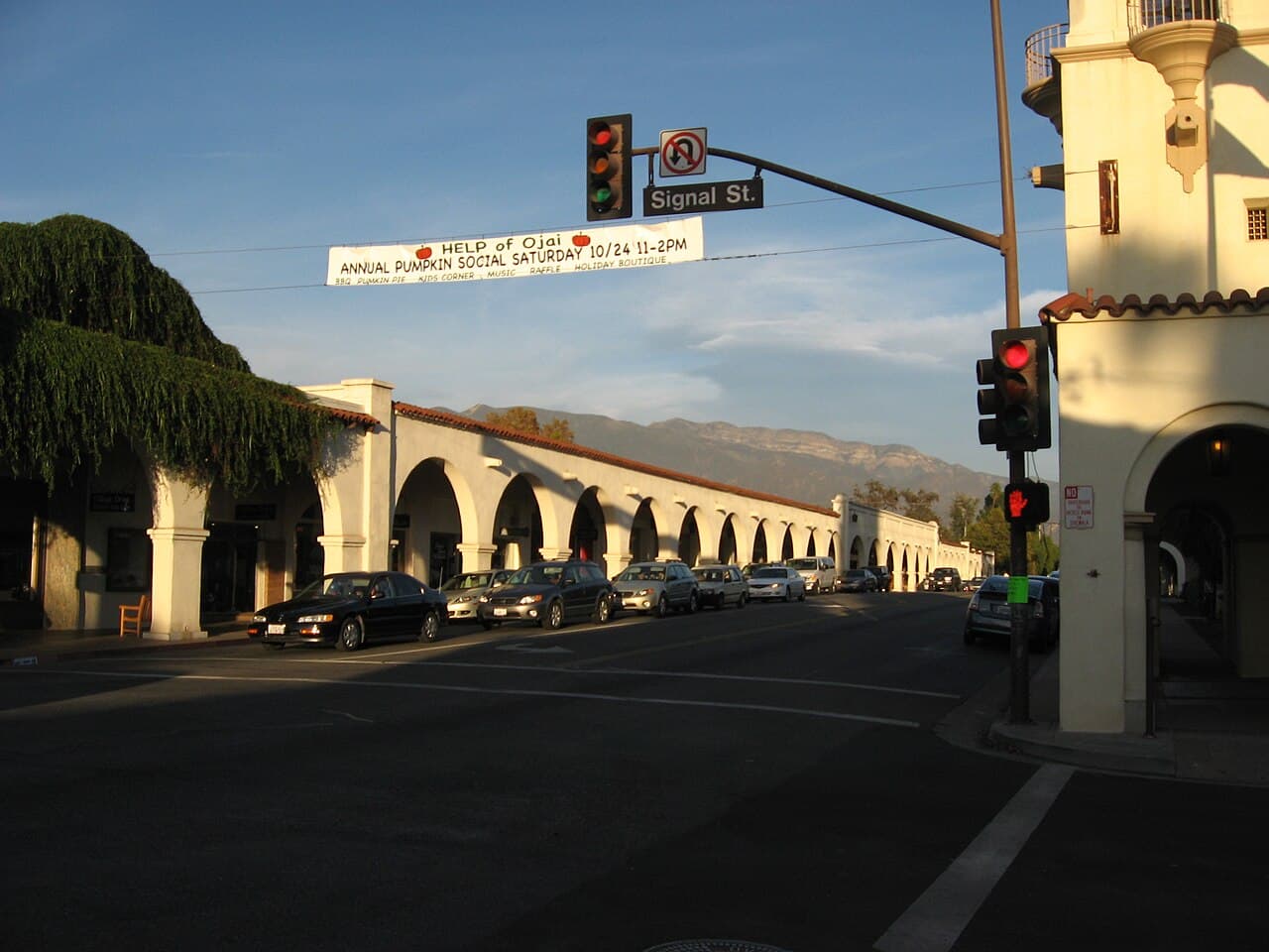 Downtown Ojai’s landmark arcade along Ojai Avenue