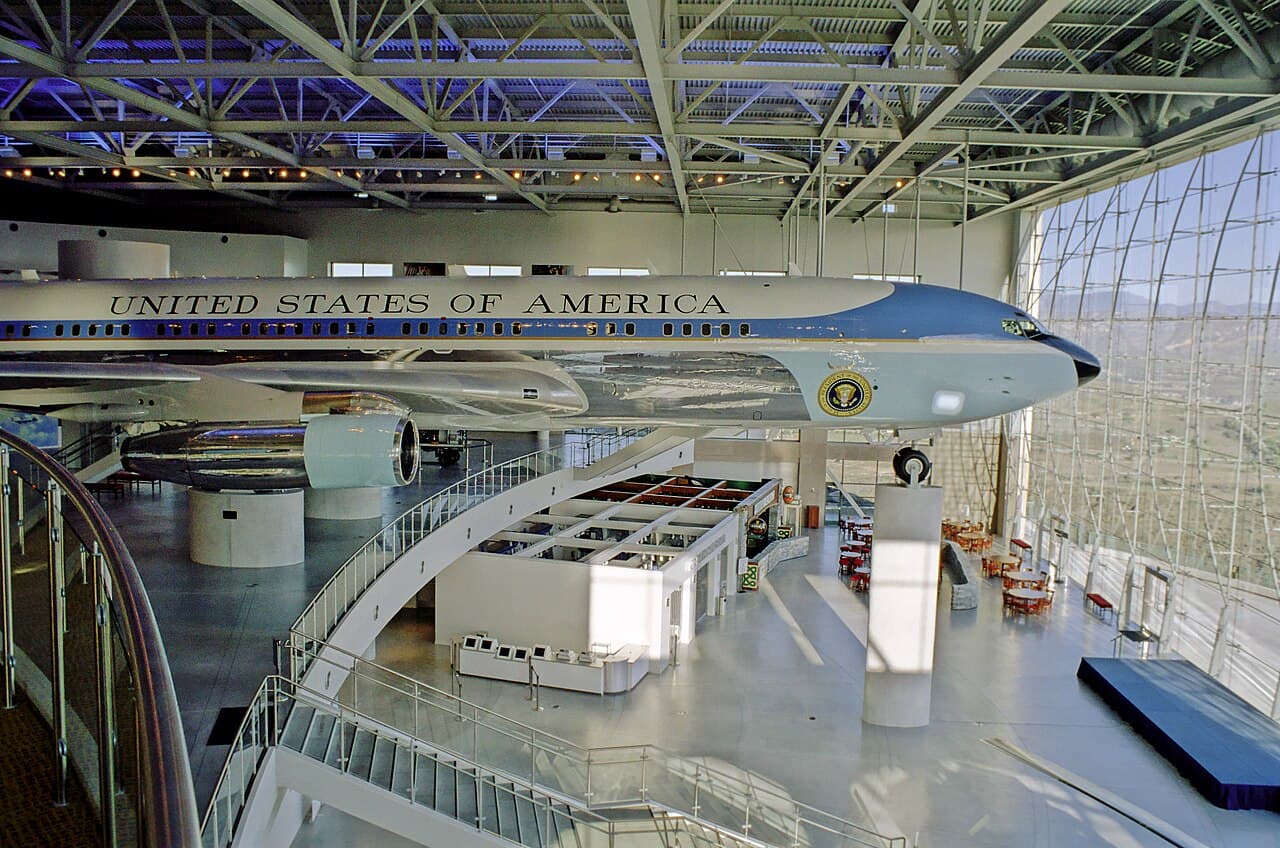 Air Force One on display at the Ronald Reagan Presidential Library